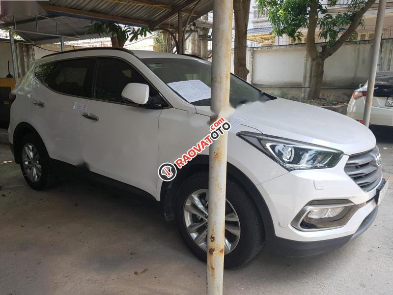 Cần bán xe Hyundai Santa Fe 2.2 CRDI đời 2018, màu trắng-3