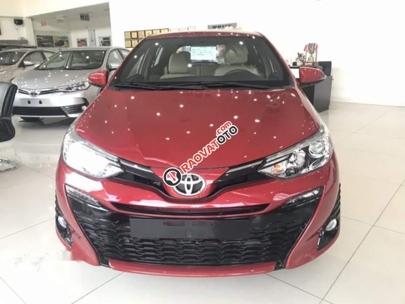 Bán Toyota Yaris 2019, màu đỏ, nhập khẩu, giá tốt-1