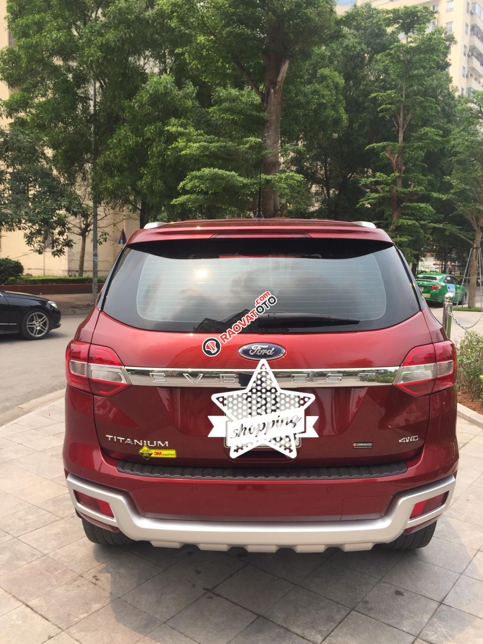 Bán Ford Everest 3.2 4x4 AT năm sản xuất 2016, màu đỏ, xe nhập khẩu Thái Lan, 1 chủ từ đầu-1