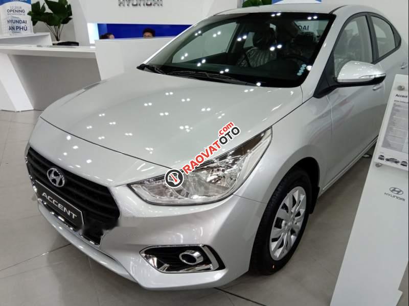 Bán ô tô Hyundai Accent sản xuất năm 2019, màu bạc giá cạnh tranh-0