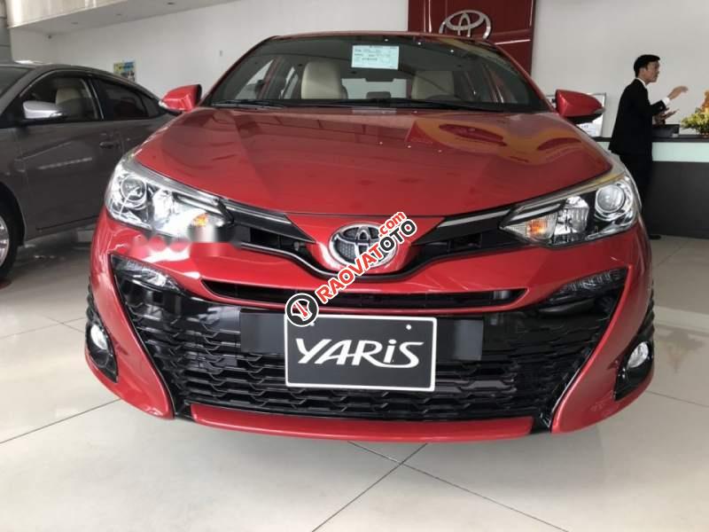 Cần bán xe Toyota Yaris 1.5G đời 2019, màu đỏ, nhập khẩu nguyên chiếc, giá cạnh tranh-0