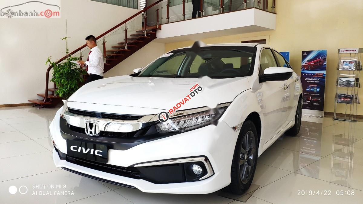 Bán Honda Civic G 1.8 AT sản xuất 2019, màu trắng, nhập khẩu nguyên chiếc, giá 794tr-2
