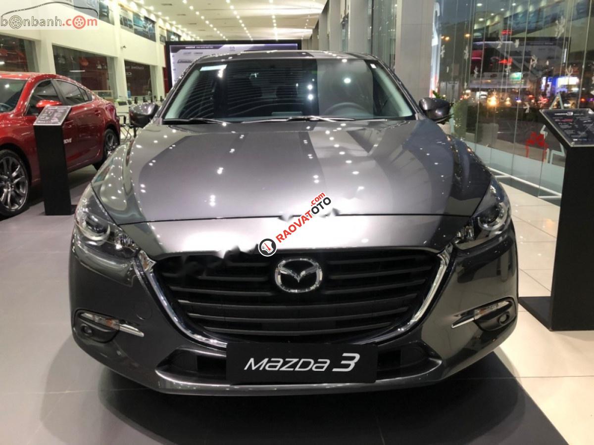 Bán Mazda 3 Luxury đời 2019, màu xám-2