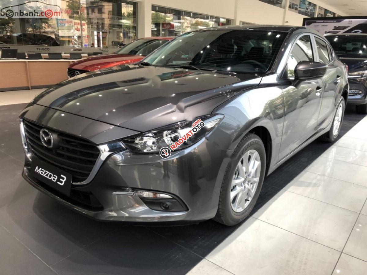 Bán Mazda 3 Luxury đời 2019, màu xám-3