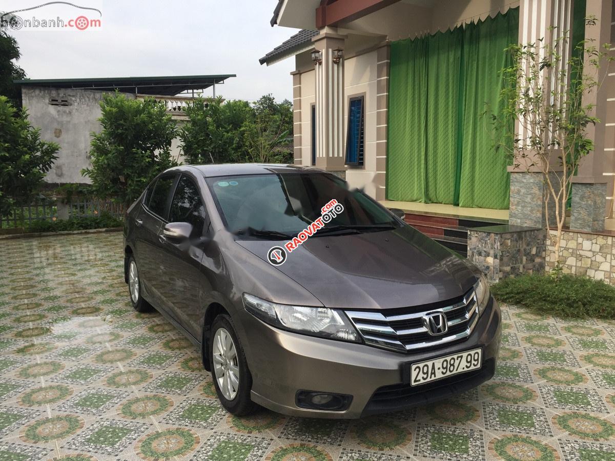 Bán Honda City 1.5AT năm 2013, màu xám, số tự động -4
