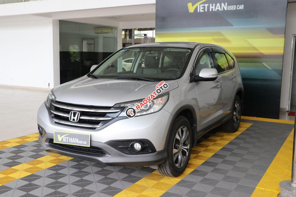 Cần bán Honda CR V 2.4AT năm 2014, màu bạc -0