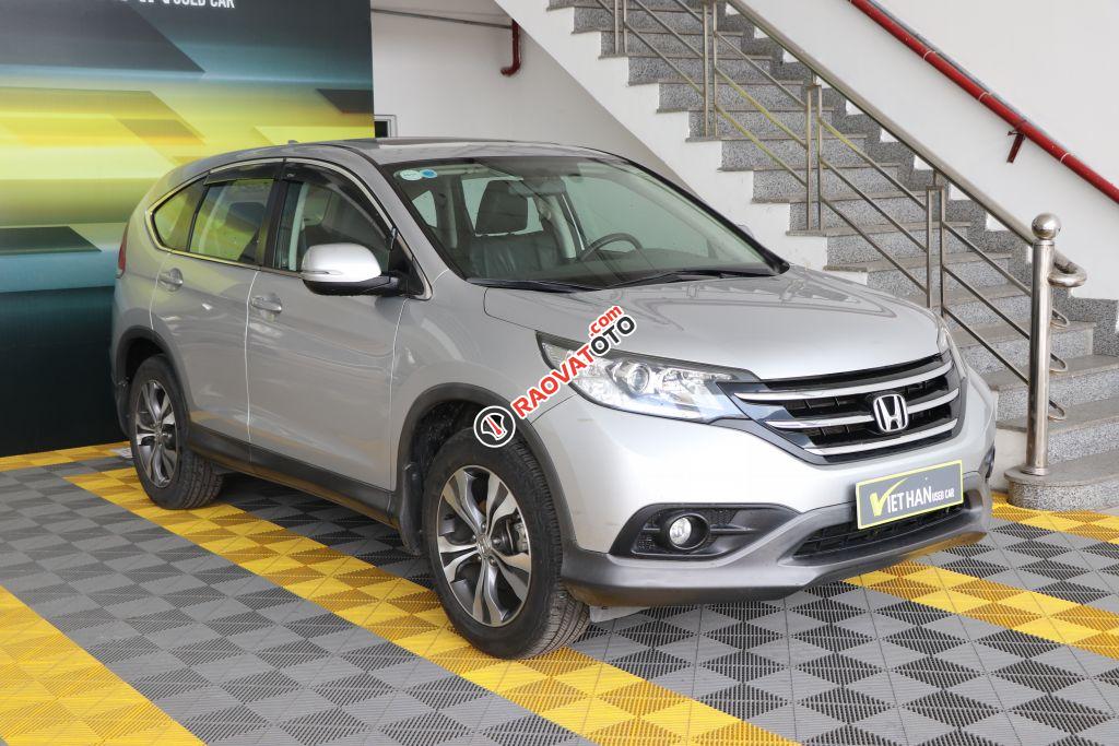 Cần bán Honda CR V 2.4AT năm 2014, màu bạc -2