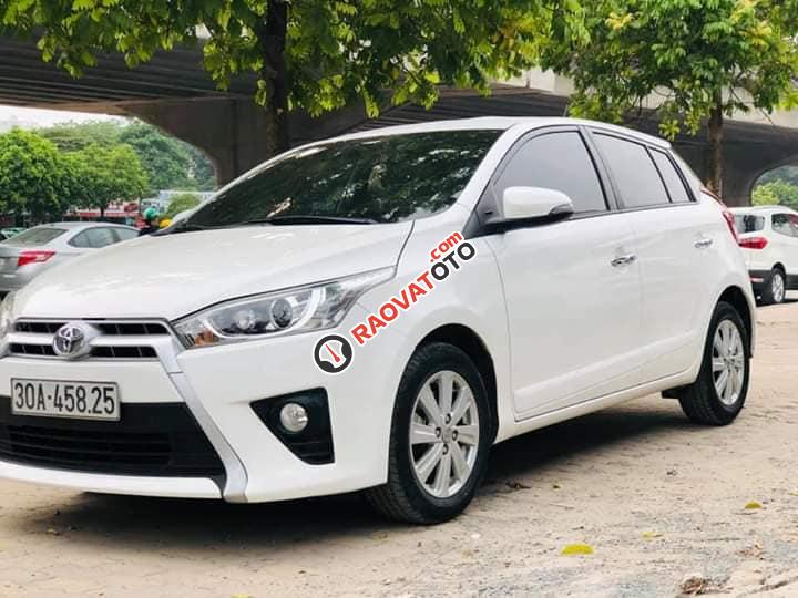 Bán Toyota Yaris G sản xuất 2014, màu trắng, xe nhập-0