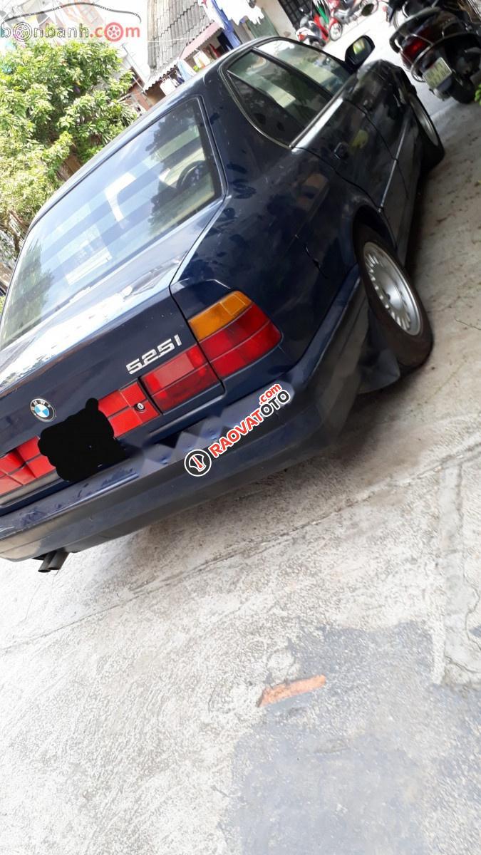Bán ô tô BMW 5 Series 525i AT sản xuất 1990, màu xanh lam, xe nhập-0