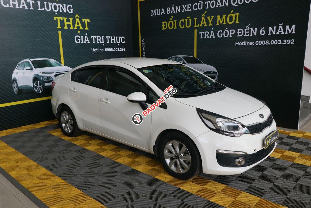 Bán Kia Rio Sedan 1.4MT màu trắng, số sàn, nhập Hàn Quốc 2016, xe đẹp-0