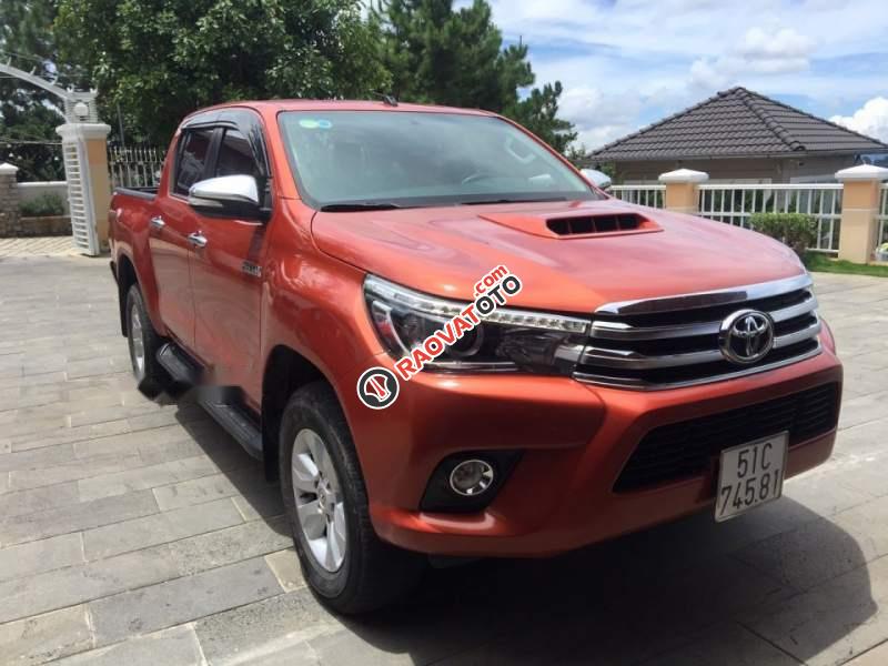 Cần bán lại xe Toyota Hilux G sản xuất 2016, màu đỏ, nhập khẩu nguyên chiếc xe gia đình, 660 triệu-2