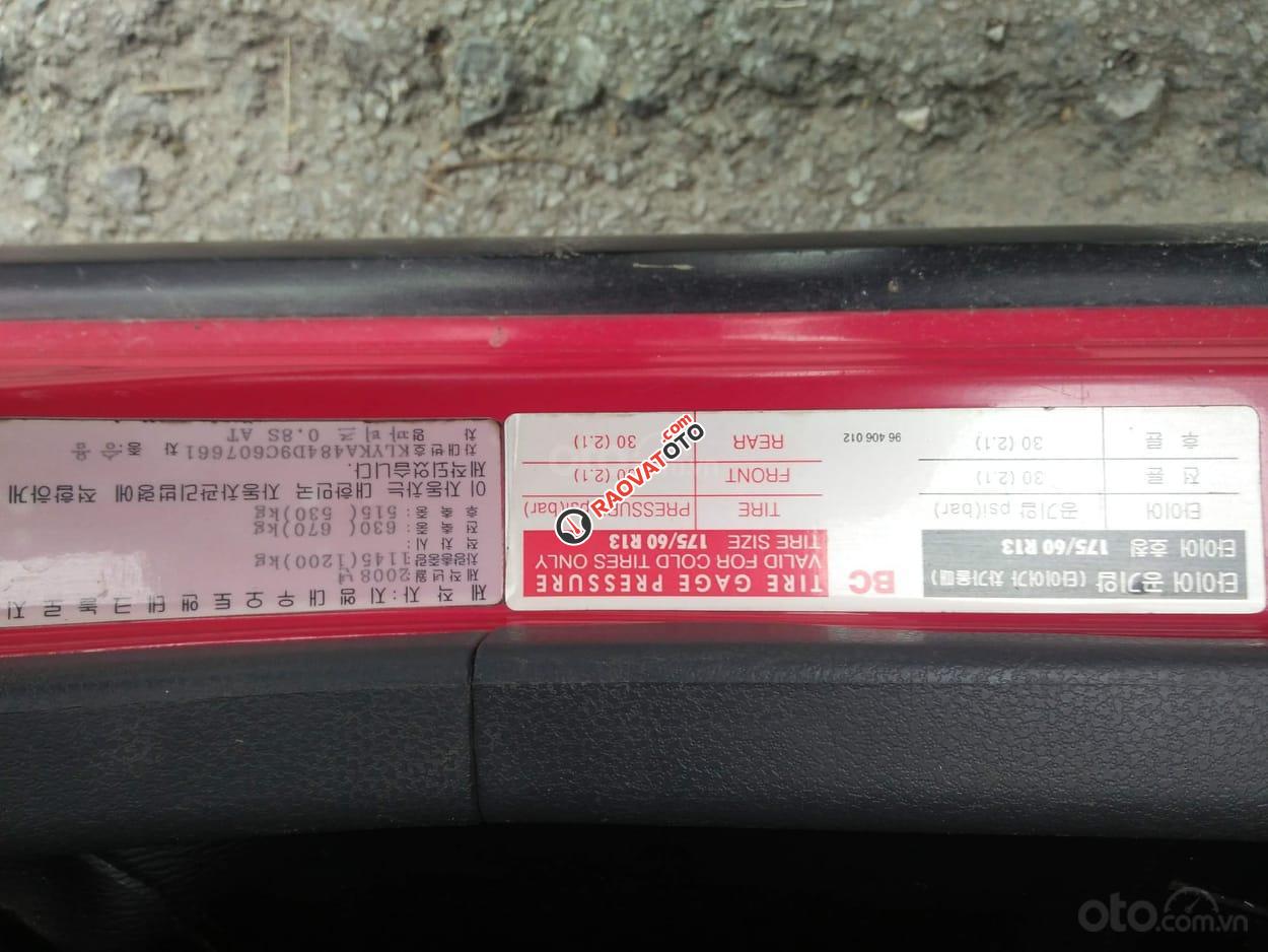 Bán Daewoo Matiz super năm sản xuất 2008, màu đỏ, nhập khẩu-7