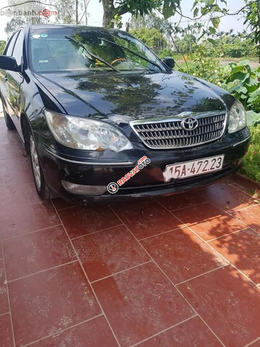 Bán ô tô Toyota Camry 2.4G năm 2004, màu đen chính chủ -4