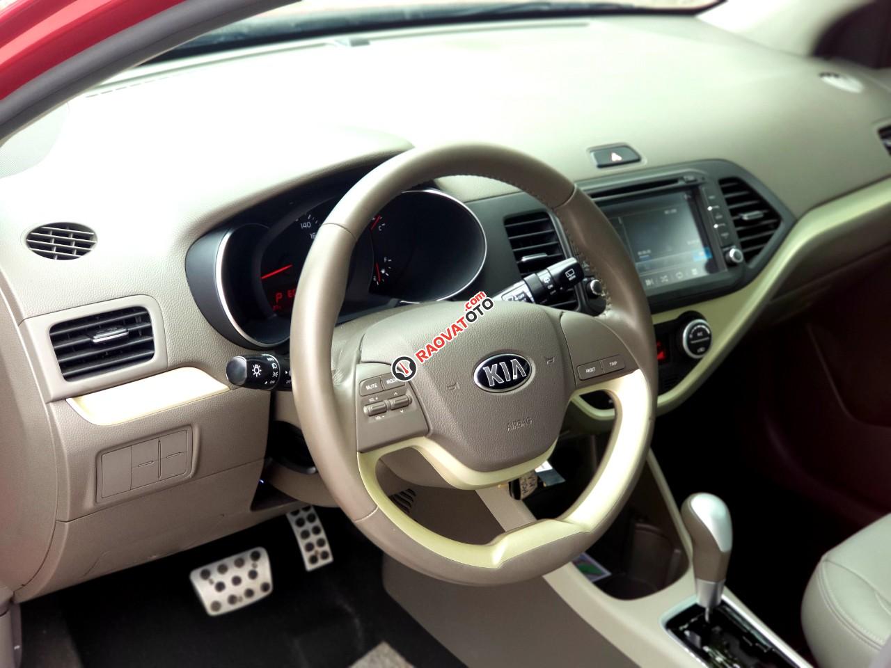 Bán Kia Morning 1.25AT năm 2017, màu đỏ -6