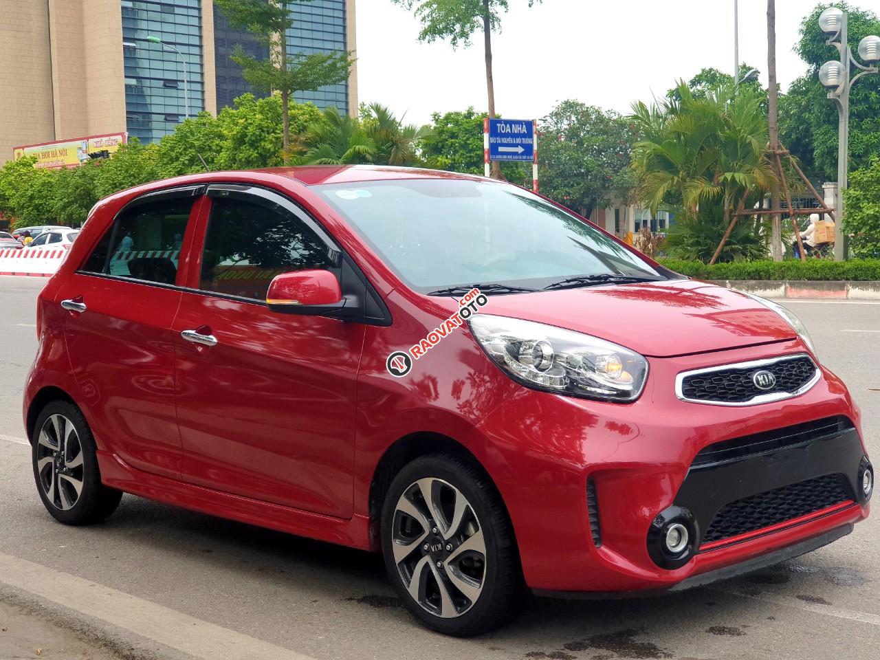 Bán Kia Morning 1.25AT năm 2017, màu đỏ -9