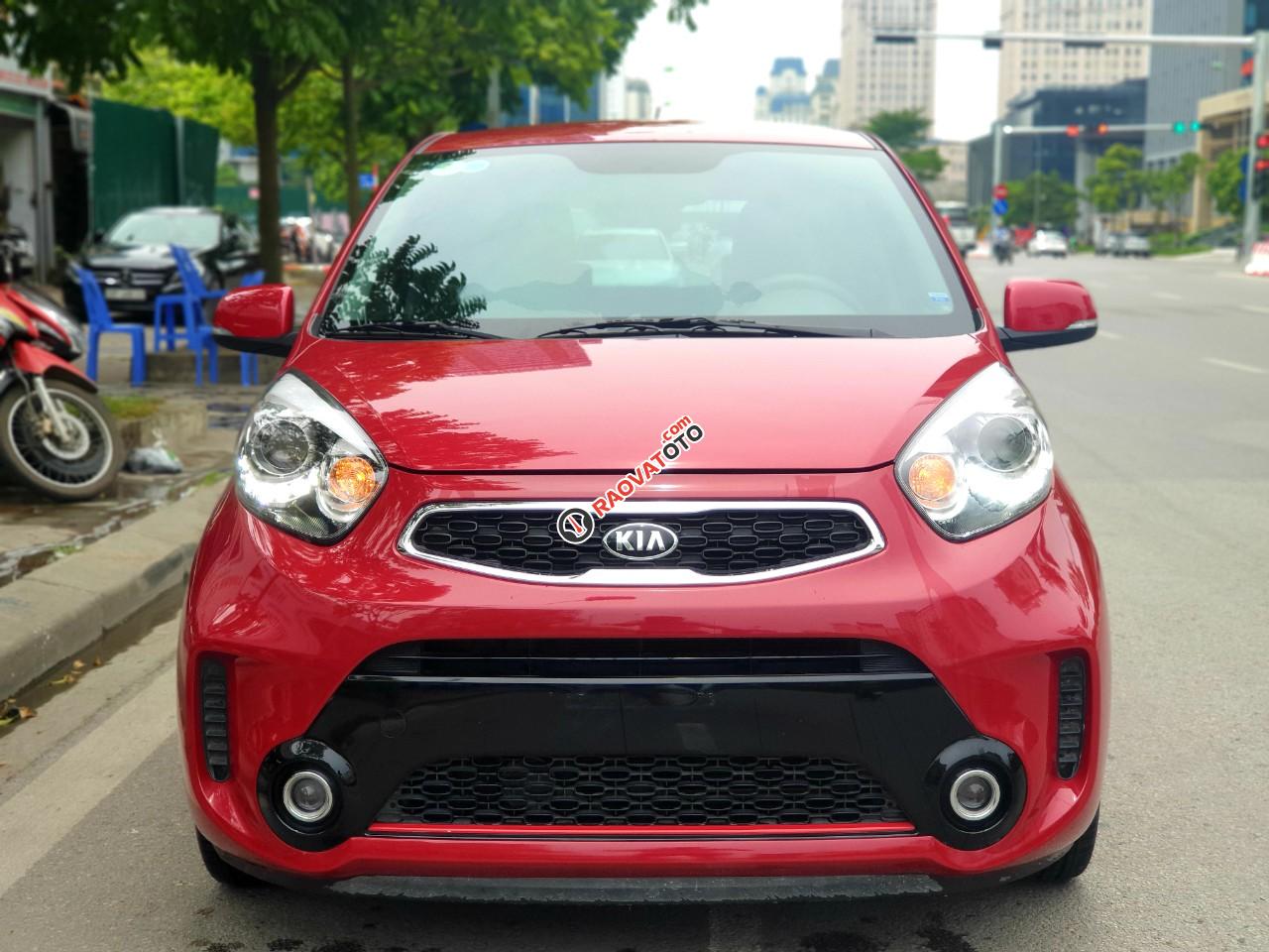 Bán Kia Morning 1.25AT năm 2017, màu đỏ -10