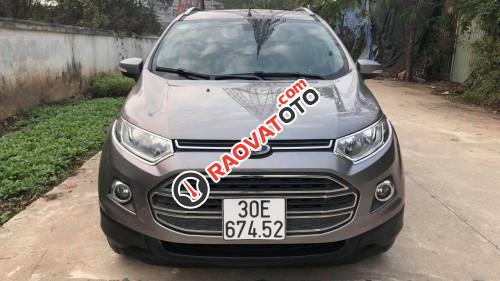 Bán Ford EcoSport 1.5 AT đời 2014, màu xám, chính chủ  -0