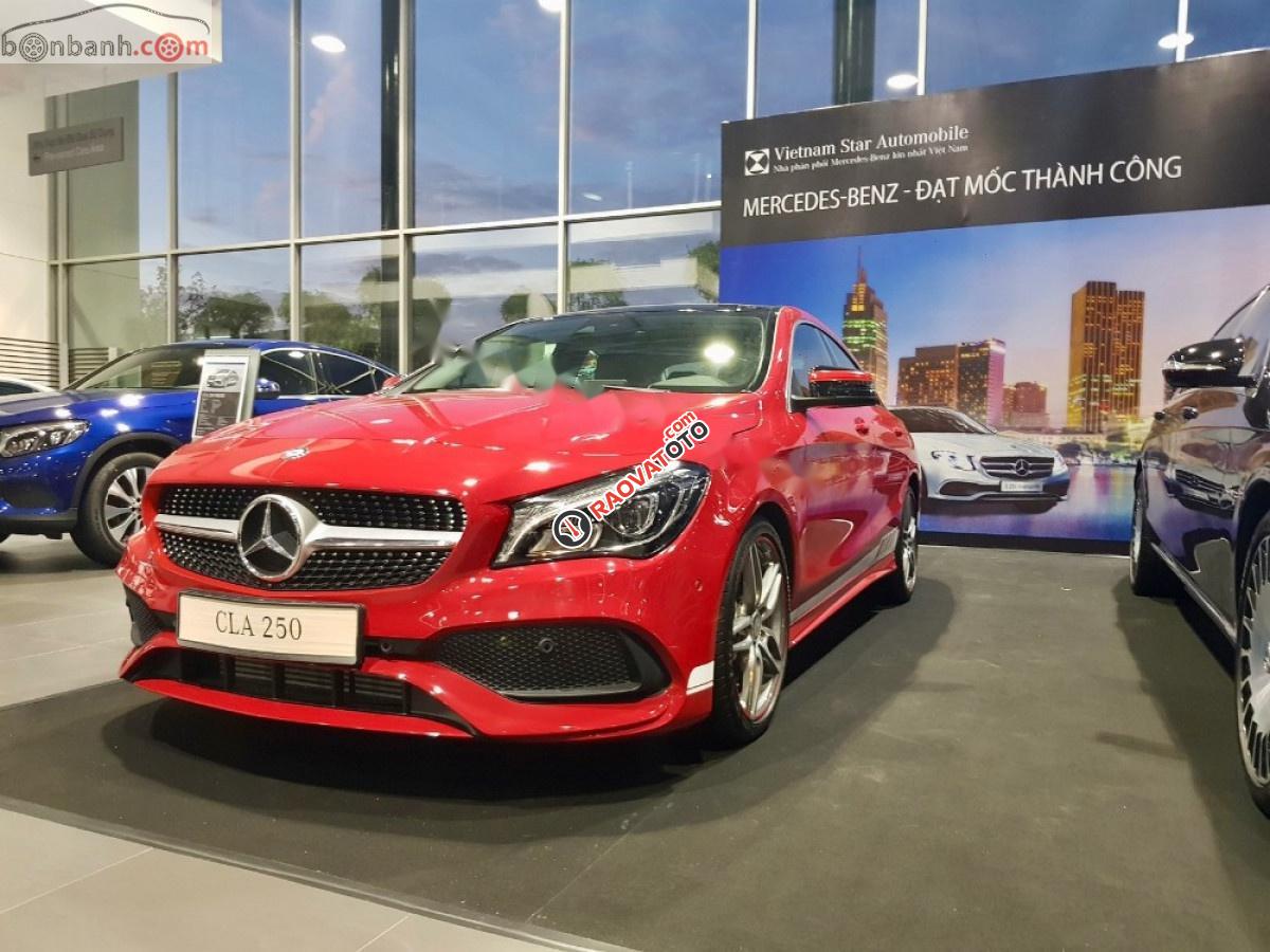 Bán xe Mercedes CLA 250 đời 2019, màu đỏ, nhập khẩu-0