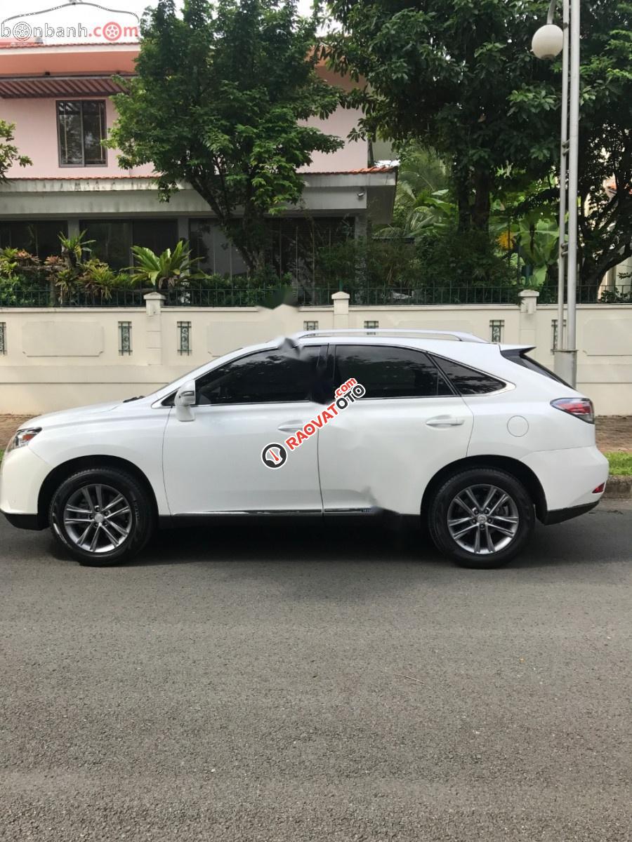 Bán ô tô Lexus RX 450H sản xuất năm 2010, màu trắng, nội thất da màu kem sang trọng-7