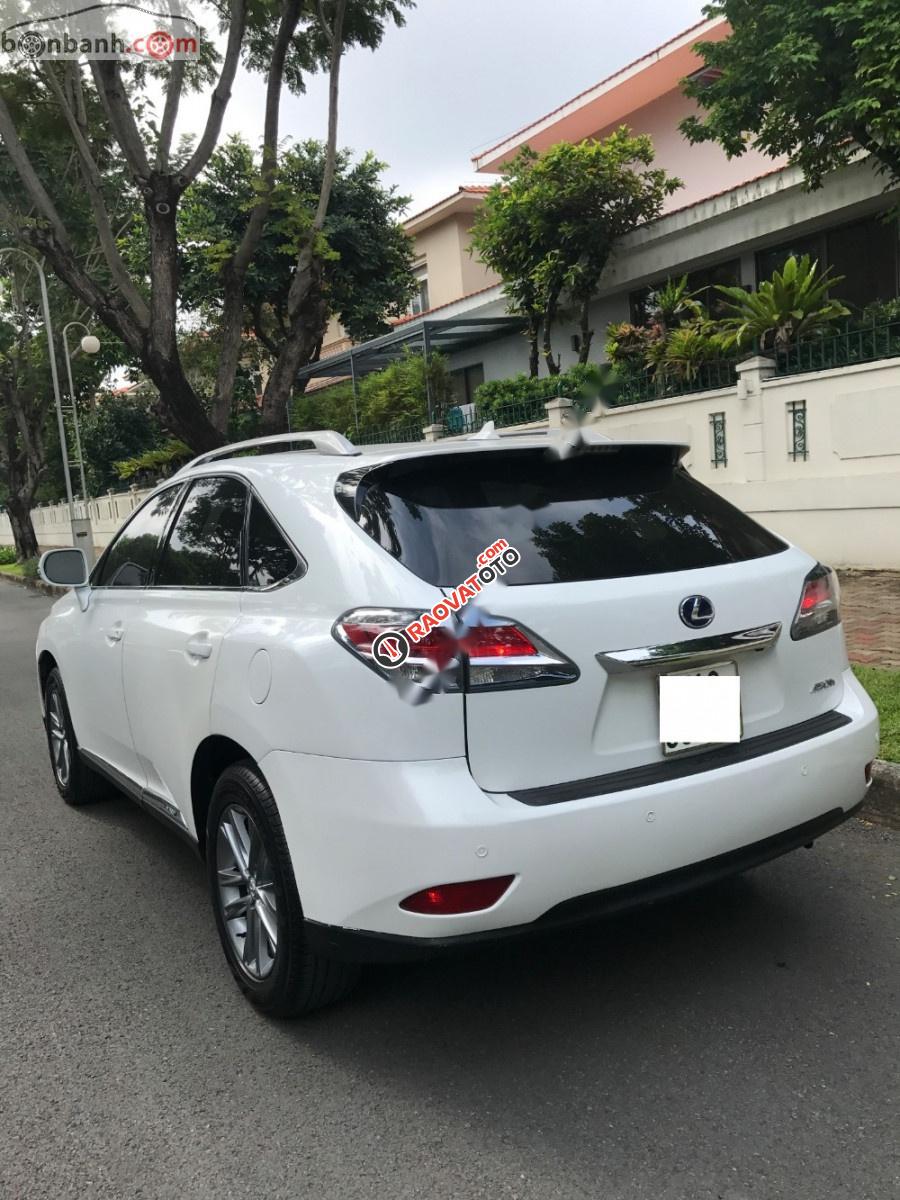 Bán ô tô Lexus RX 450H sản xuất năm 2010, màu trắng, nội thất da màu kem sang trọng-5