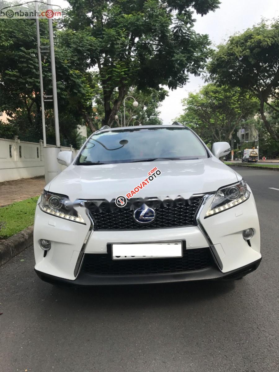 Bán ô tô Lexus RX 450H sản xuất năm 2010, màu trắng, nội thất da màu kem sang trọng-4