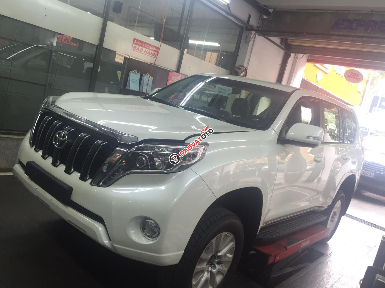 Toyota Prado 2.7 AT năm sản xuất 2019, màu trắng ngọc trai, xe nhập nhật - giao xe ngay-3