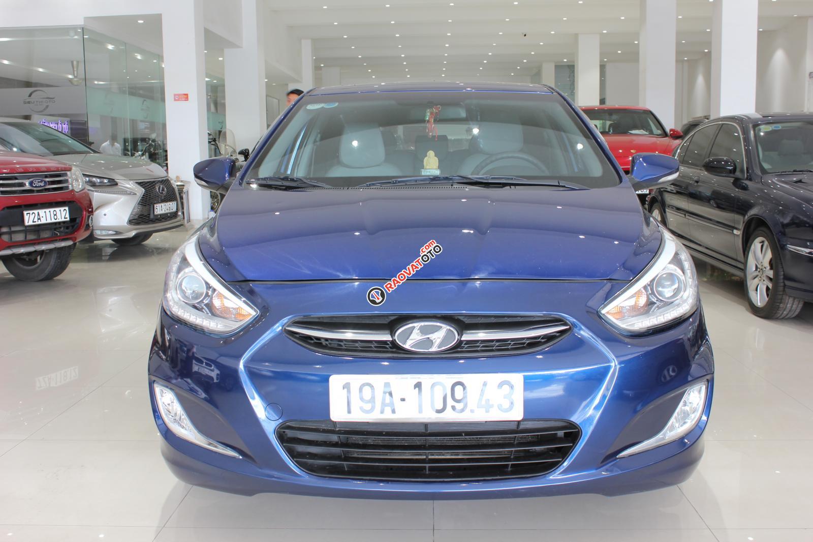 Bán xe Hyundai Acent Blue sản xuất năm 2015, màu xanh lam, nhập khẩu, giá chỉ 445 triệu-8