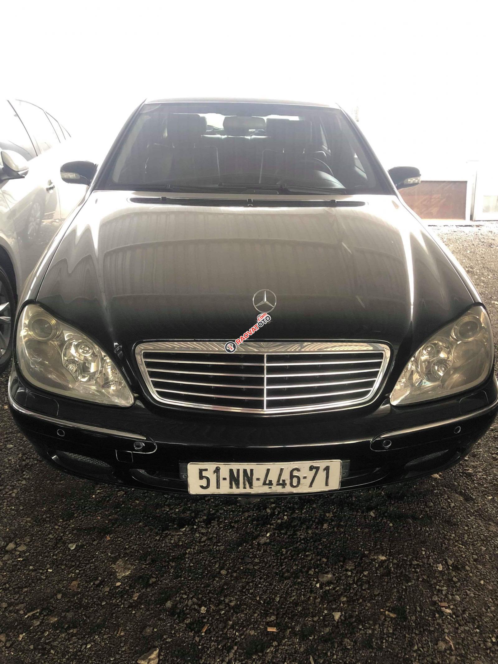 Cần bán xe Mercedes S Class đời 2001, màu đen, nhập khẩu nguyên chiếc-1