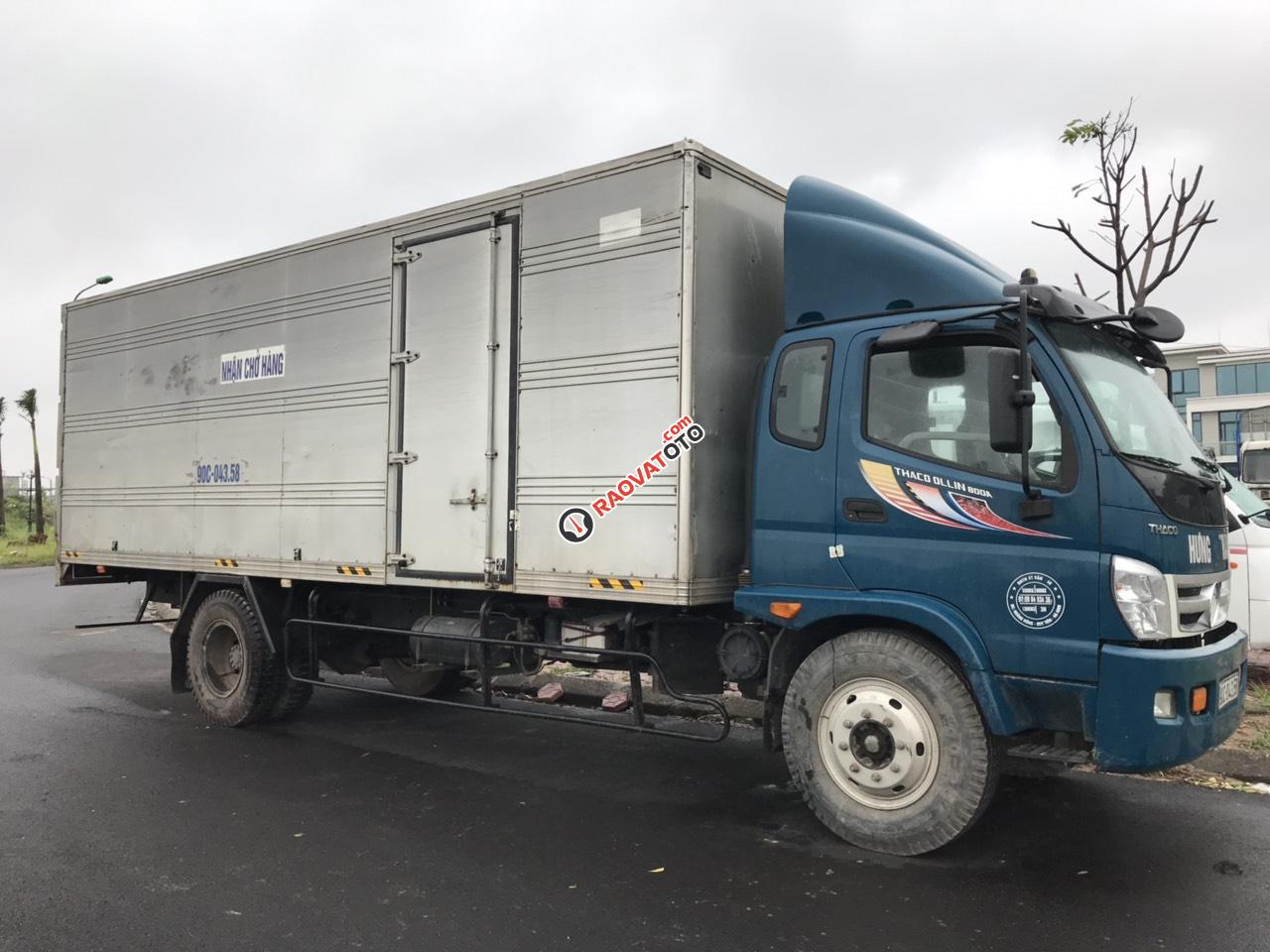 Bán xe tải Thaco Ollin 800A thùng kín đã qua sử dụng, xe mới chạy 5 vạn còn khá đẹp-1