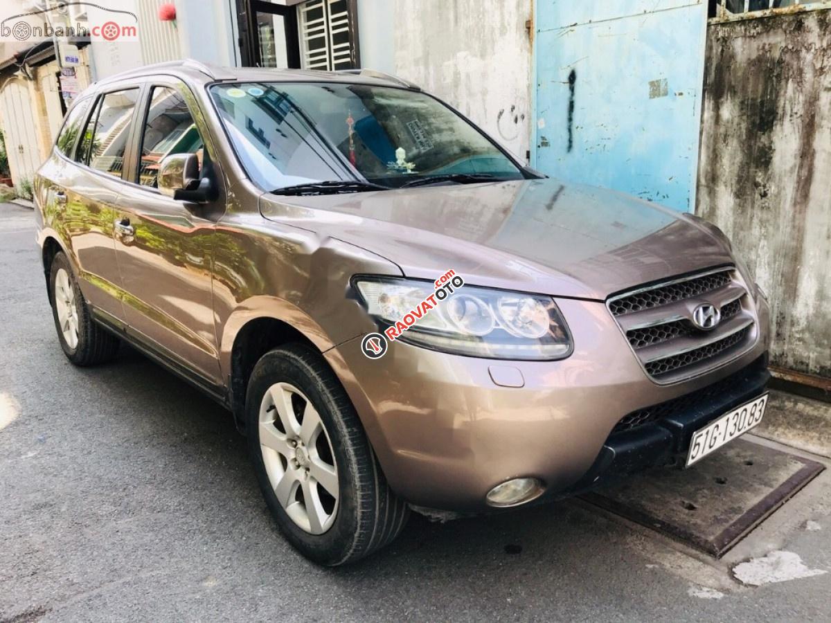 Bán Hyundai Santa Fe SLX năm sản xuất 2008, màu nâu, nhập khẩu nguyên chiếc -0