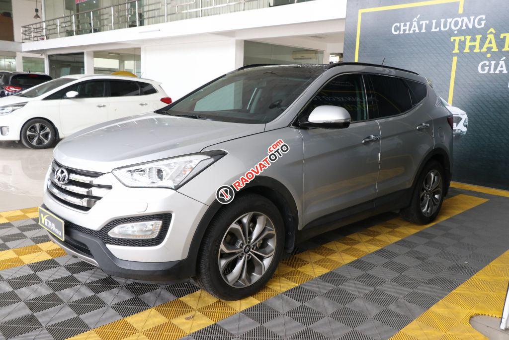 Bán xe Hyundai Santa Fe 2.4AT 2WD 7 chỗ sản xuất năm 2015, màu bạc, 856tr-13