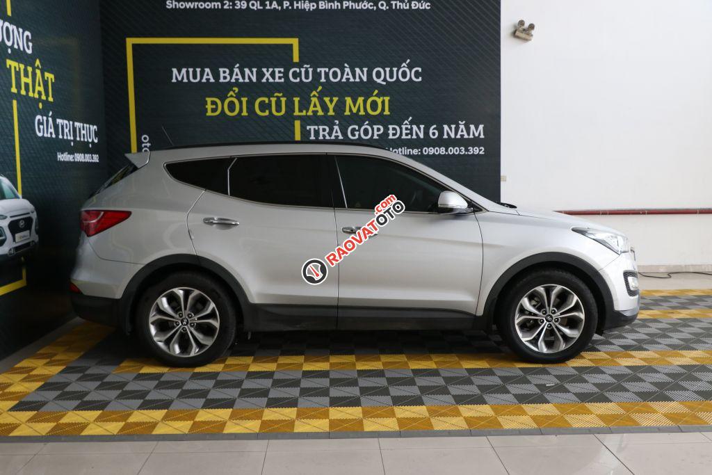 Bán xe Hyundai Santa Fe 2.4AT 2WD 7 chỗ sản xuất năm 2015, màu bạc, 856tr-9