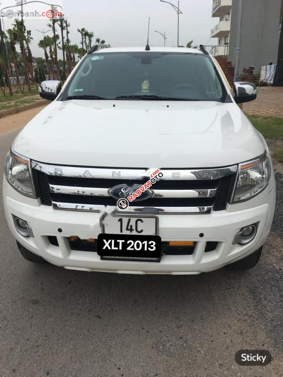 Xe Ford Ranger XLT 2013, màu trắng, xe nhập số sàn-0