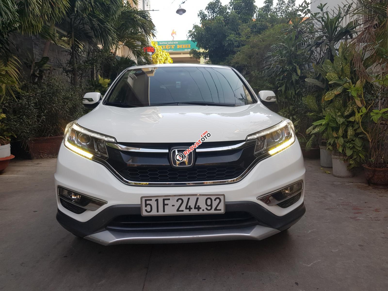 Bán ô tô Honda CR V 2.0 AT đời 2015, màu trắng giá cạnh tranh-12