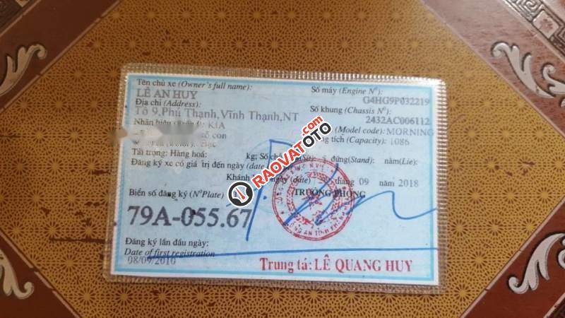 Bán Kia Morning LX đời 2010, màu bạc-4