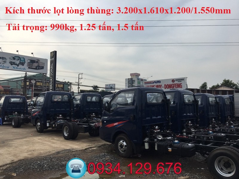Đại lý xe tải Jac X99 990kg thùng dài 3.2m-5