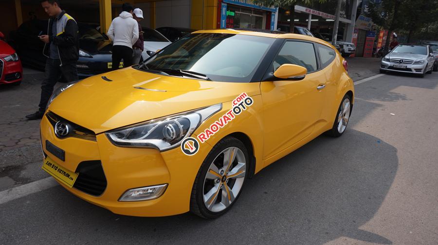 Bán xe Hyundai Veloster 1.6 AT năm sản xuất 2011, màu vàng, nhập khẩu, giá chỉ 475 triệu-12