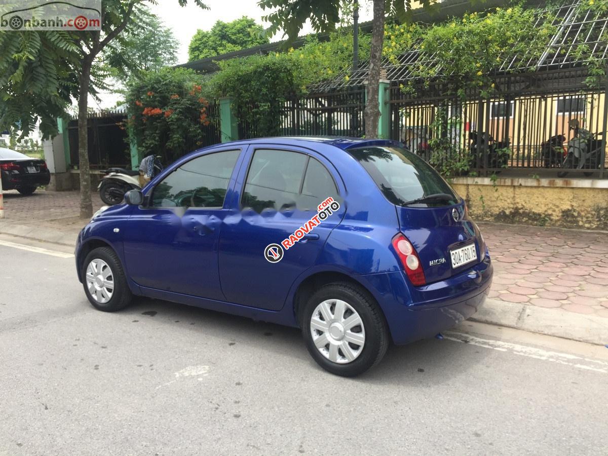 Cần bán gấp Nissan Micra đời 2005, màu xanh lam, nhập khẩu, Sx tại Anh, khung sườn tiêu chuẩn Châu Âu-4