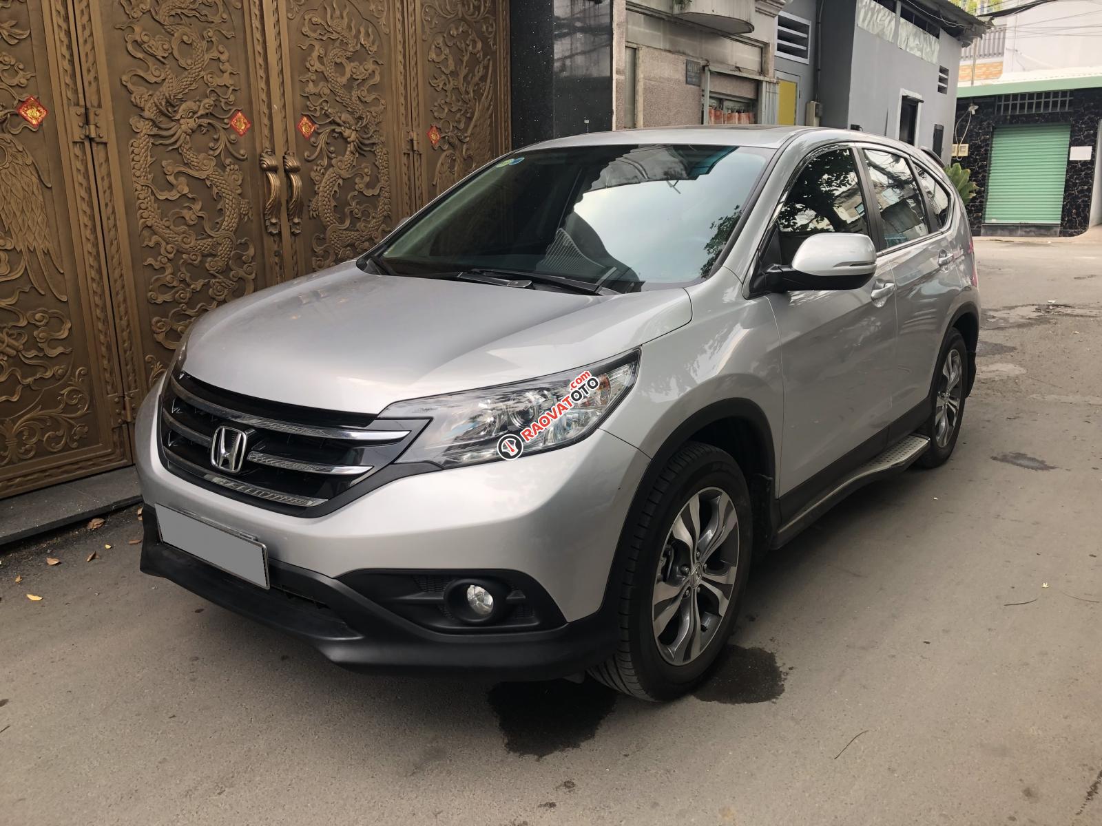 Bán Honda CRV 2015 tự động, màu bạc, xe BSTP chính chủ-0