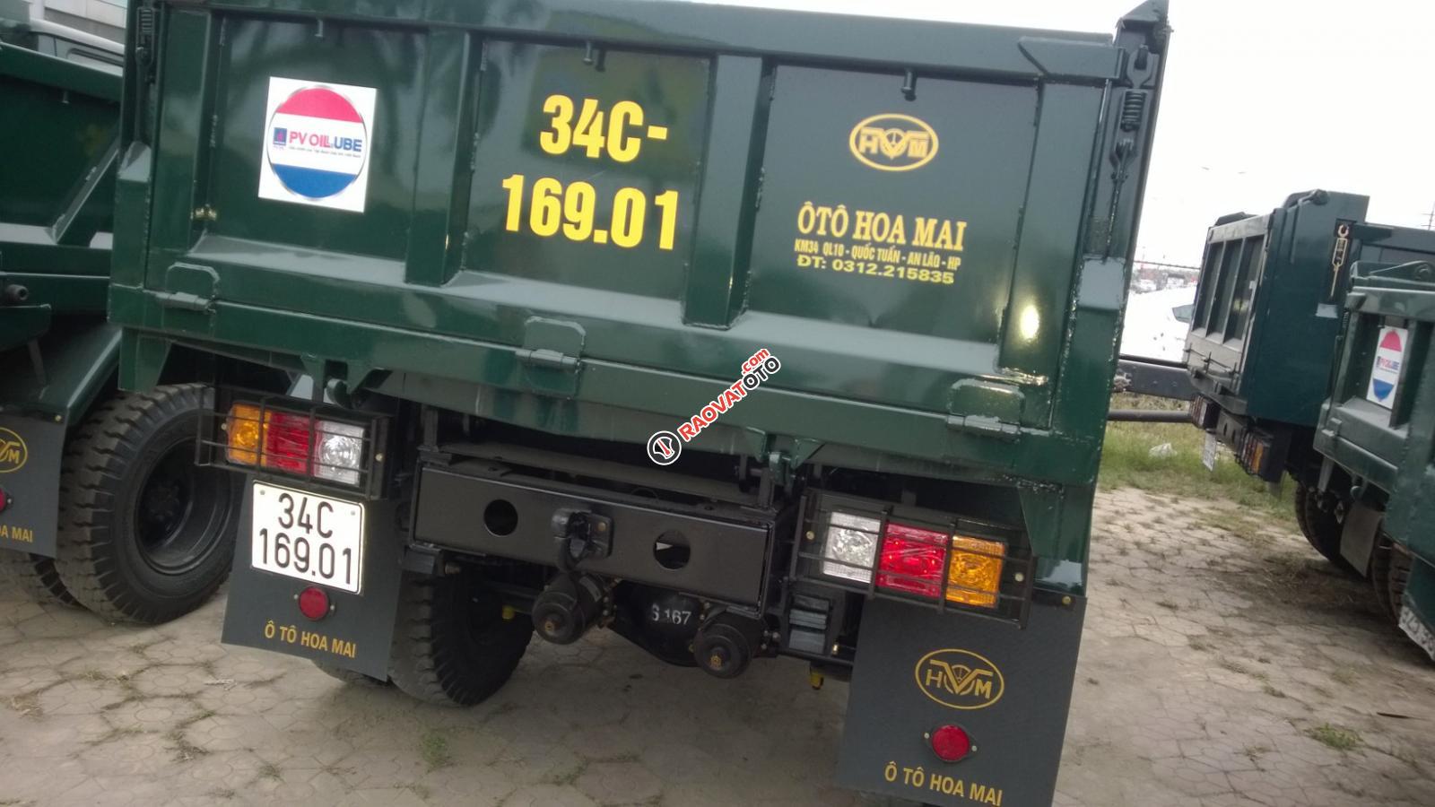 Yên bái bán xe tải ben Hoa Mai 4 tấn nâng tải từ 1.5 tấn lên có phanh hơi, thùng 4 khối đời 2019-7