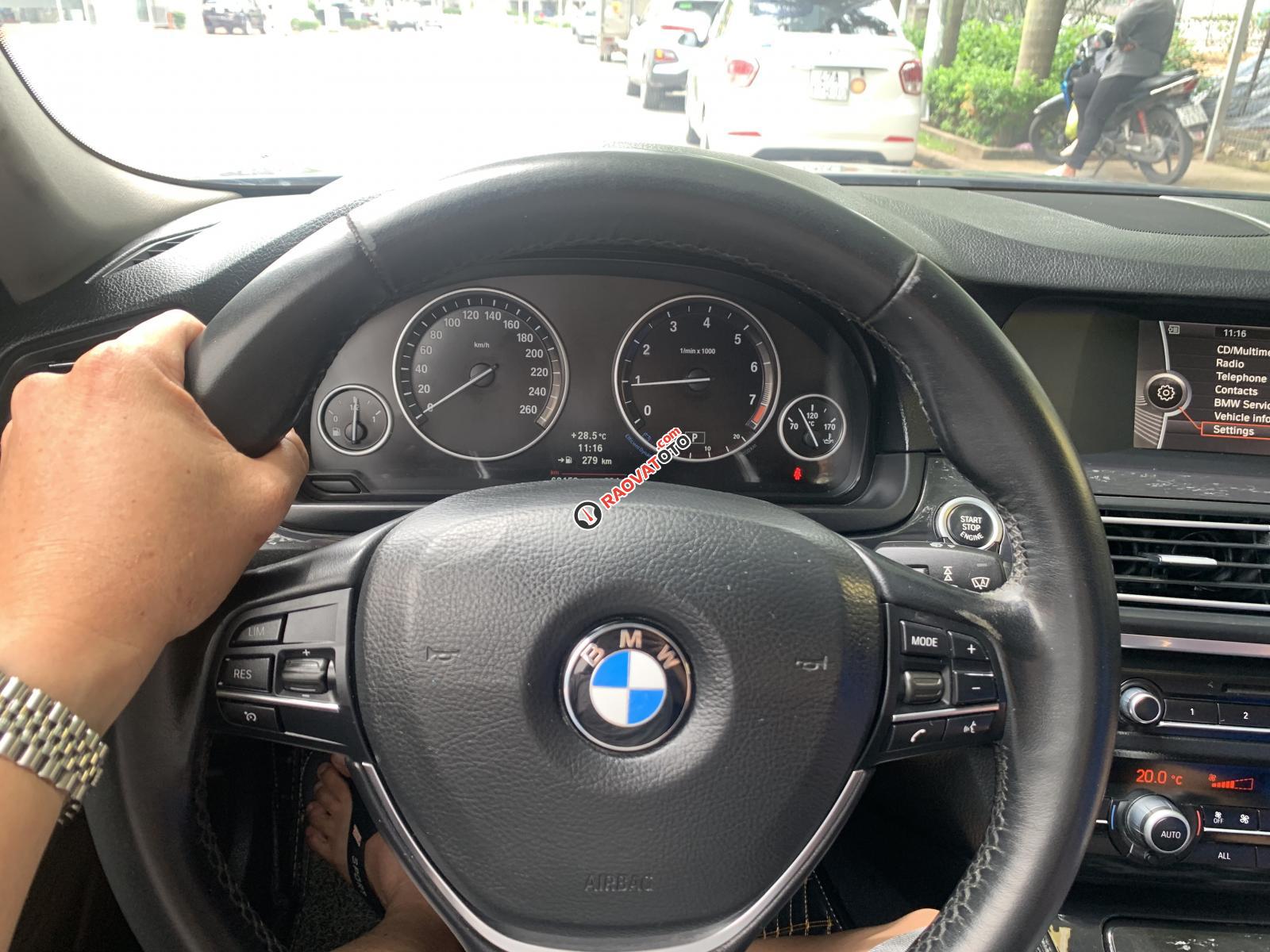 BMW 5 Series 528i model 2014 màu xám, nhập khẩu-10