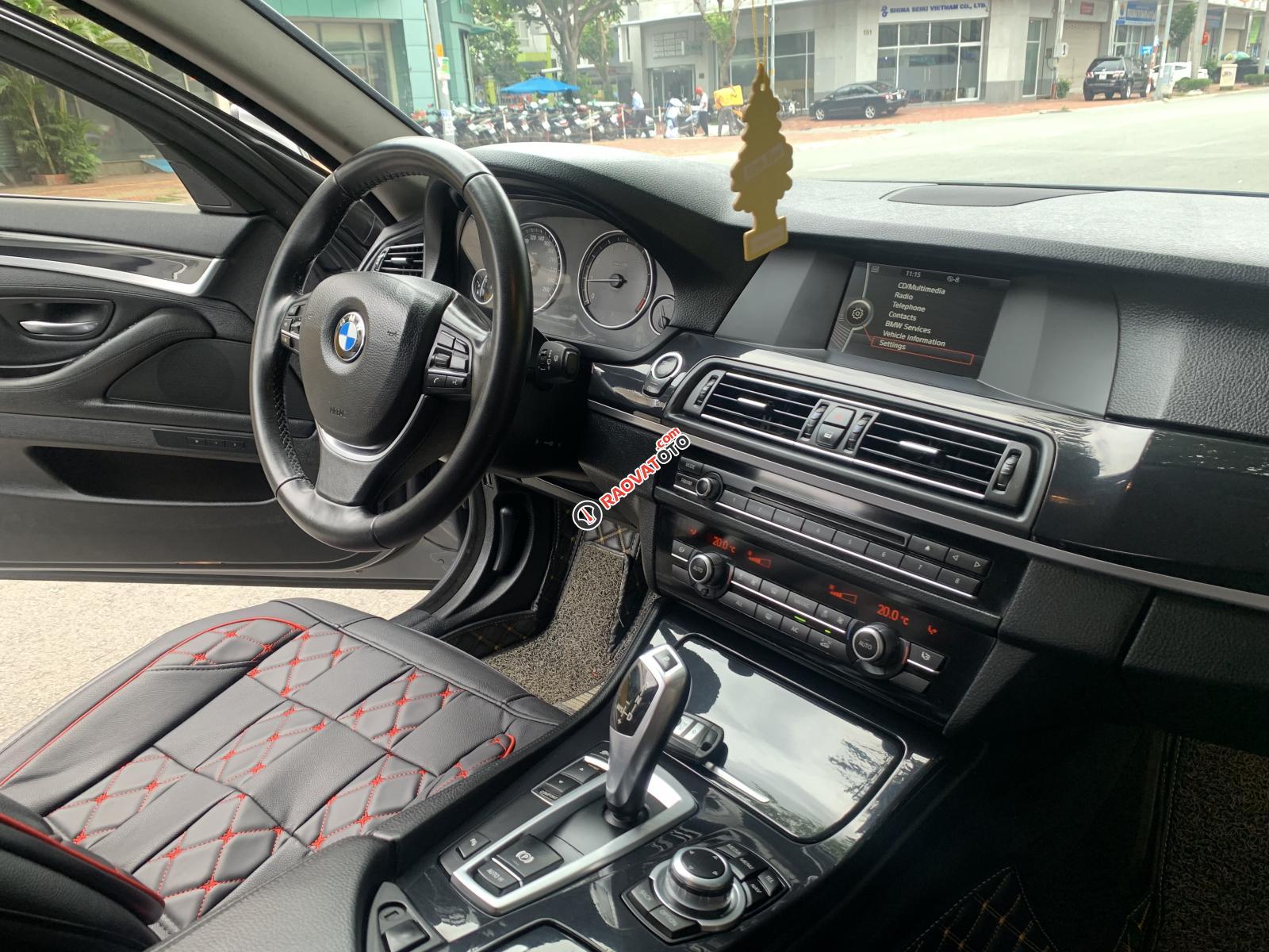 BMW 5 Series 528i model 2014 màu xám, nhập khẩu-7