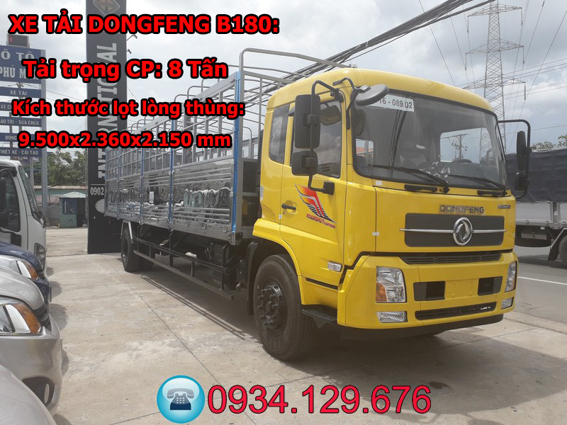 Bán xe tải B180 8 tấn Dongfeng Hoàng Huy, nhập khẩu đời mới nhất-2