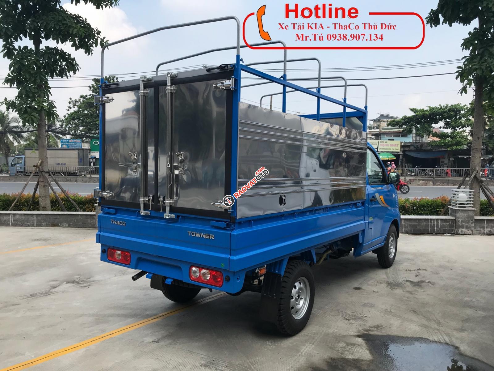 Bán xe tải Thaco Towner990 - KM 100% trước bạ - Xe tải 900 kg - tải trọng 990kg - trả góp 80% - TP HCM, LH 0938.907.134-3