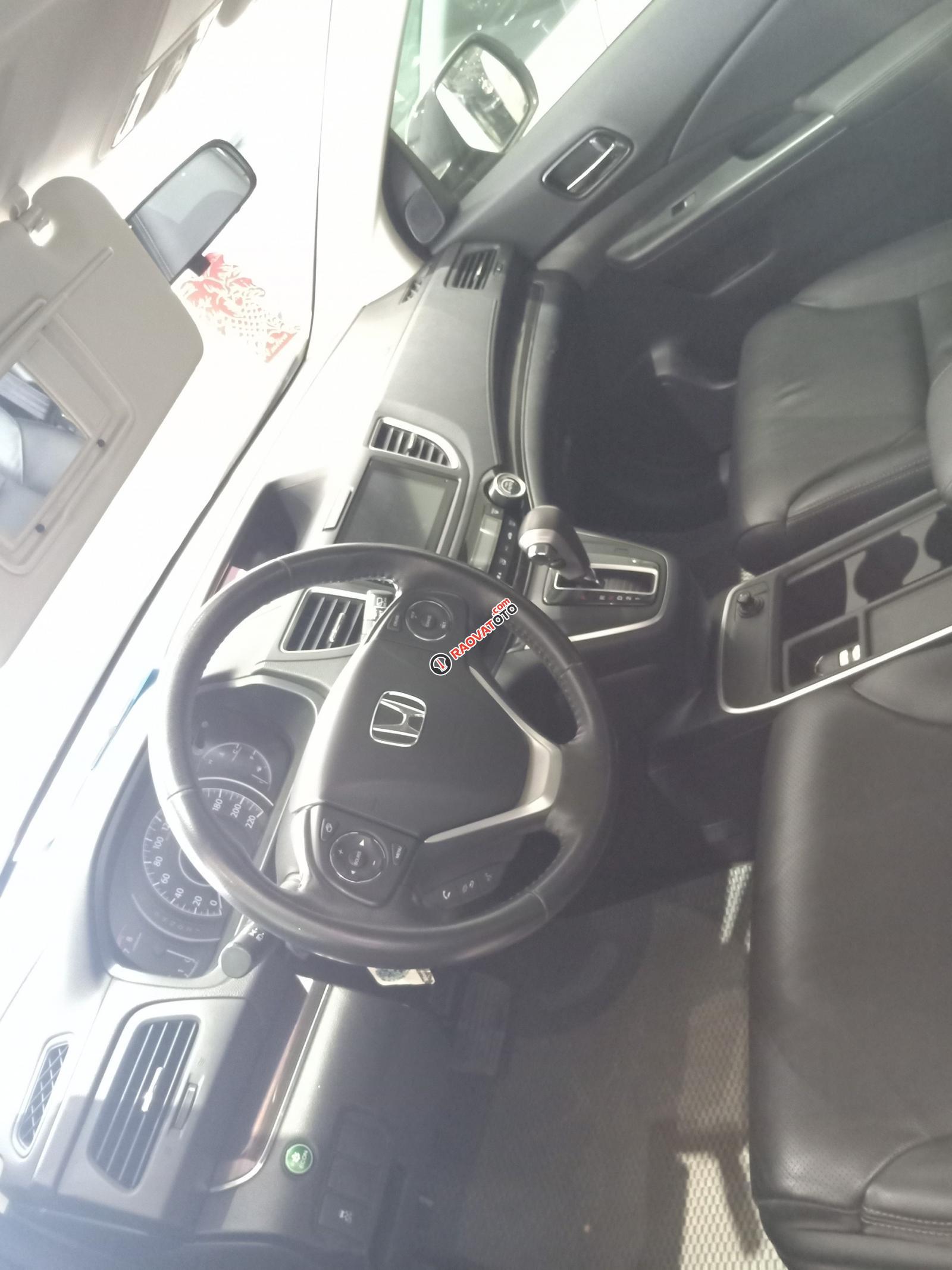 Bán xe Honda CR V 2.4AT sản xuất cuối 2015, bản full opition, màu đen, xe còn rất mới, rất đẹp-2