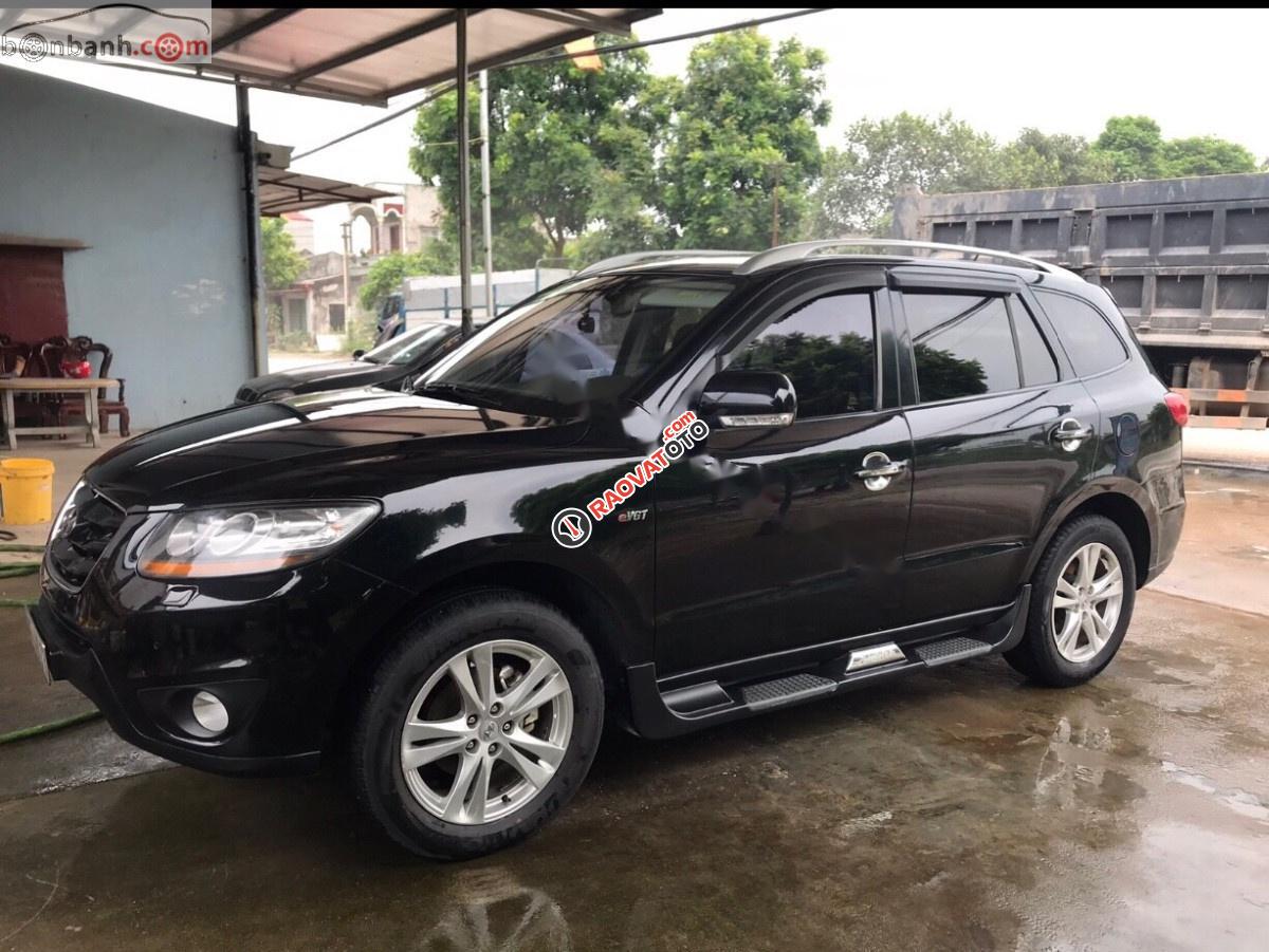 Bán Hyundai Santa Fe SLX eVGT đời 2010, màu đen, nhập khẩu nguyên chiếc -1