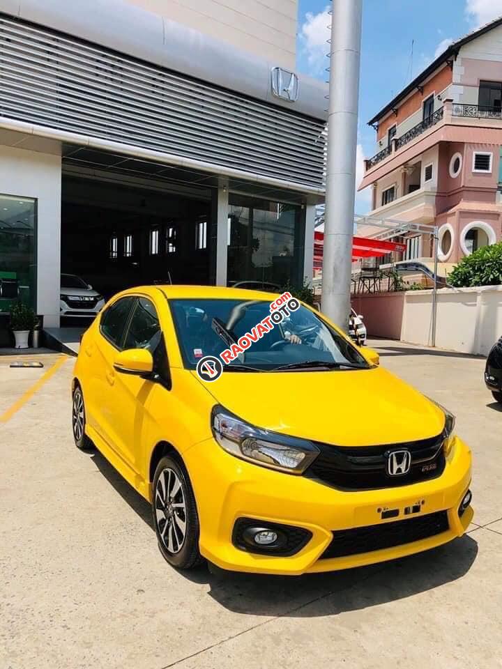 Bán ô tô Honda Brio đời 2019, màu cam, xe nhập-0