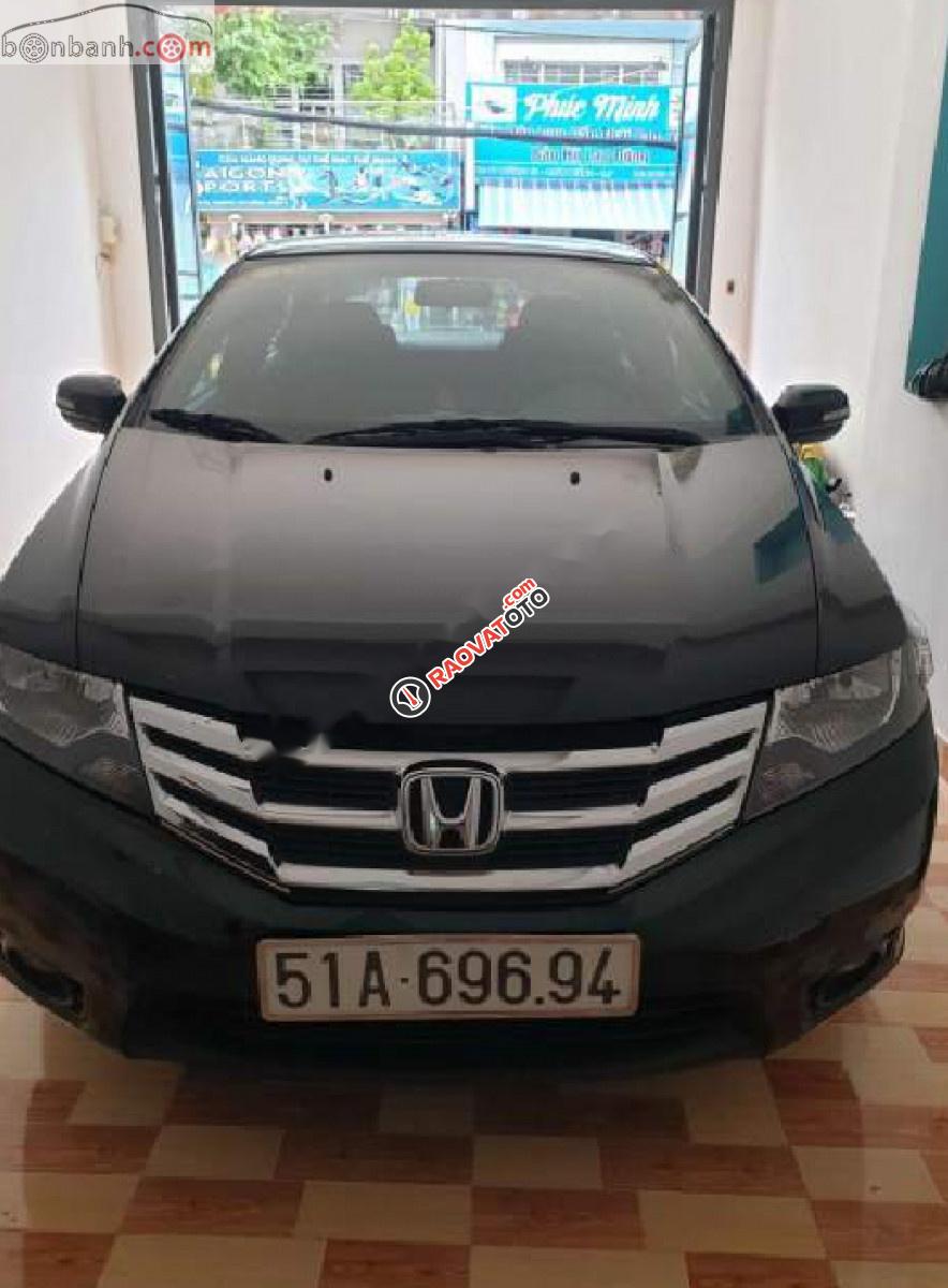 Bán Honda City 1.5 AT 2013, màu đen số tự động -0