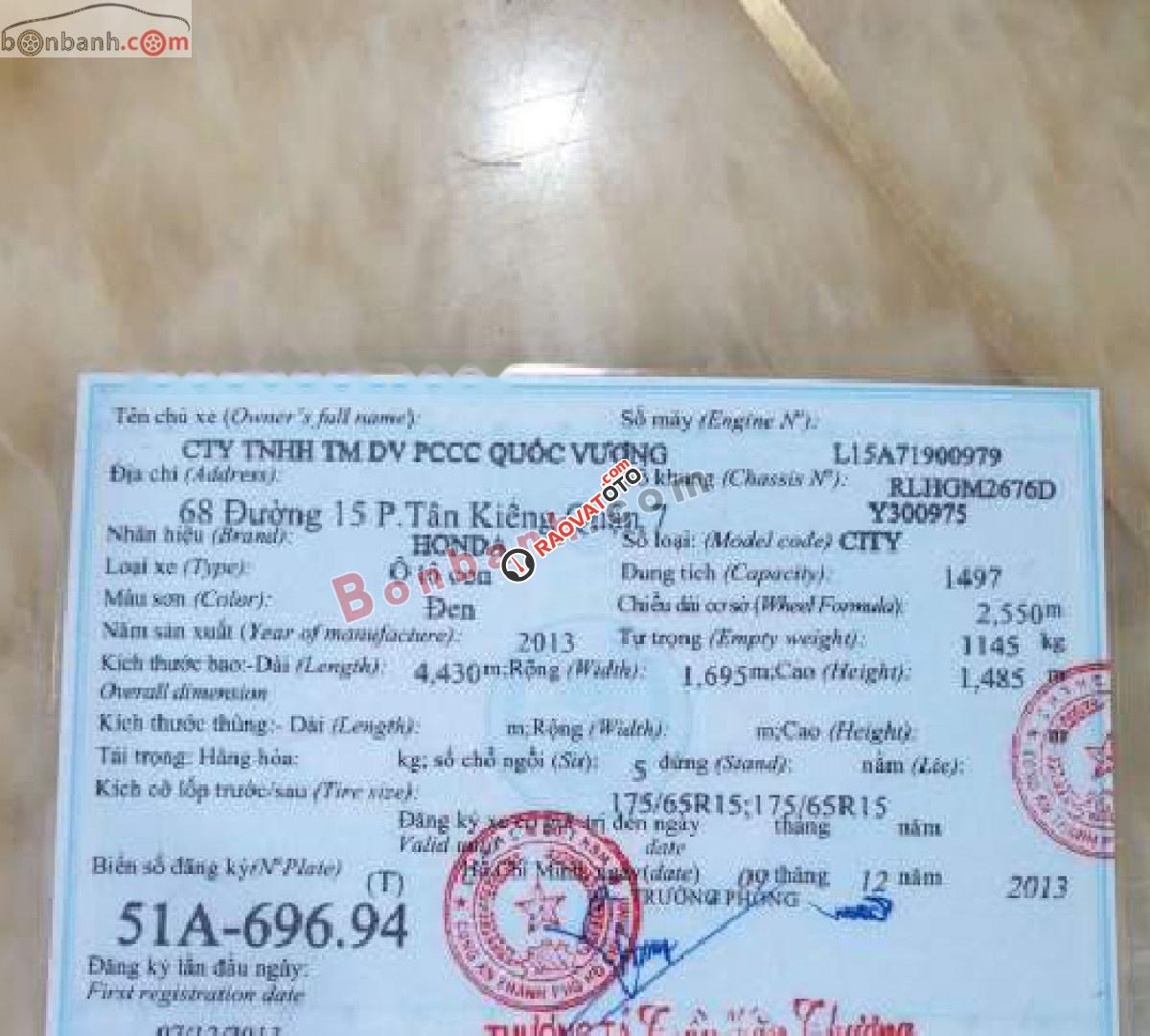 Bán Honda City 1.5 AT 2013, màu đen số tự động -4