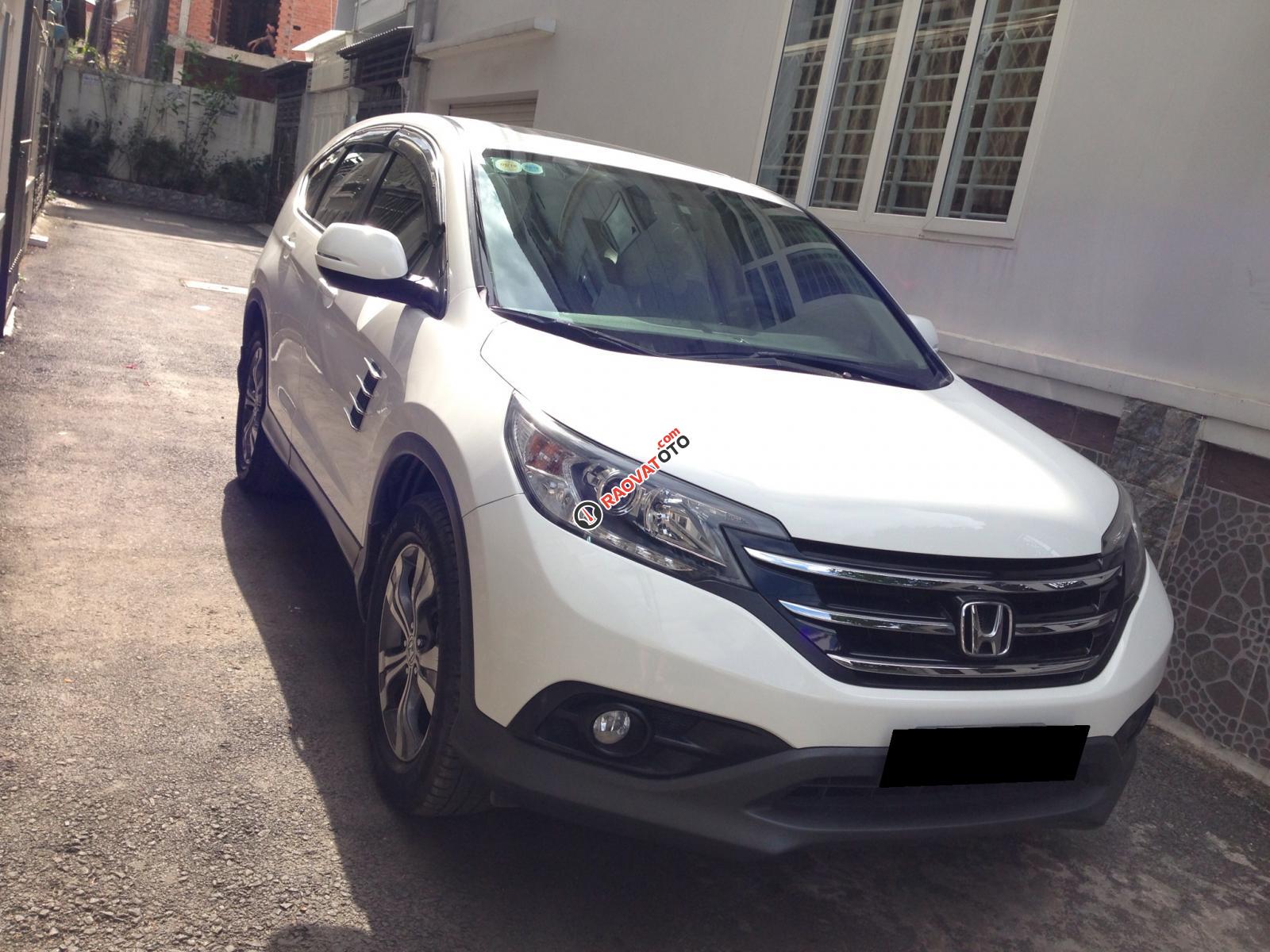 Cần bán xe Honda Crv 2015 số tự động, màu trắng, bản full-1